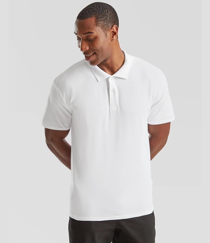 Fruit of the Loom SS229 polo in White