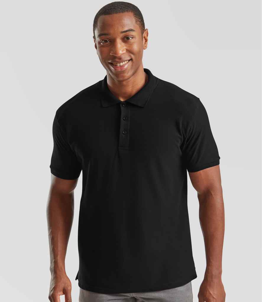 Fruit of the Loom SS5 polo in Black
