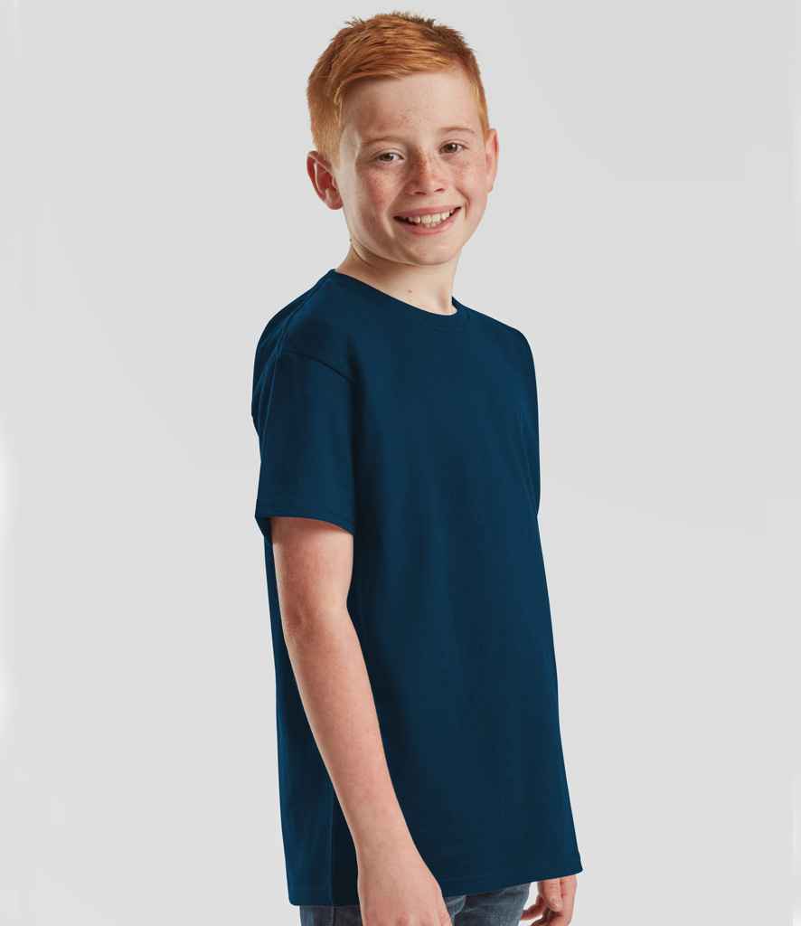 Fruit of the Loom SS620B Kids Iconic 195 T-Shirt in Mountain Blue