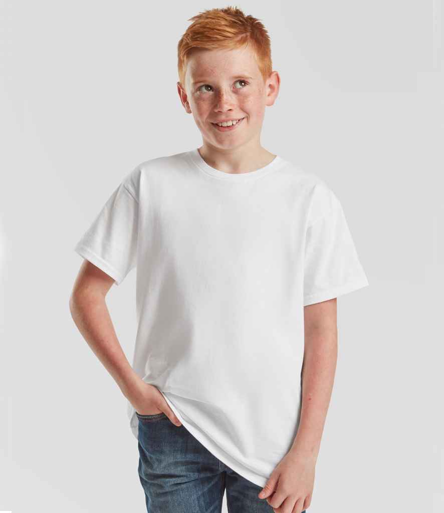 Fruit of the Loom SS620B Kids Iconic 195 T-Shirt in White