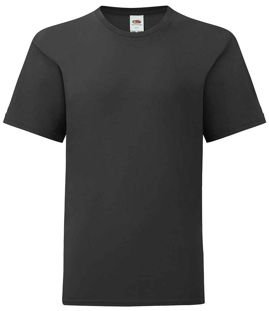 Fruit of the Loom SS621B Kids Iconic 150 T-Shirt in Black