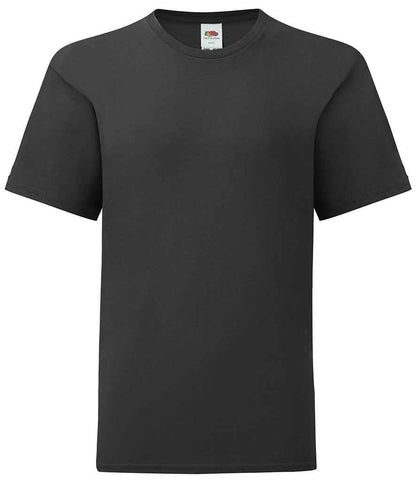 Fruit of the Loom SS621B Kids Iconic 150 T-Shirt in Black