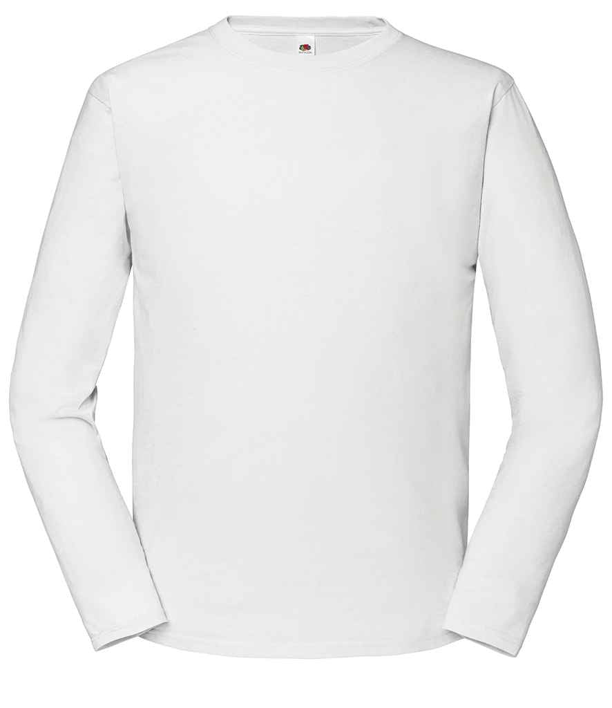 Fruit of the Loom SS624 Iconic 195 Long Sleeve T-Shirt in White
