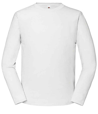 Fruit of the Loom SS624 Iconic 195 Long Sleeve T-Shirt in White