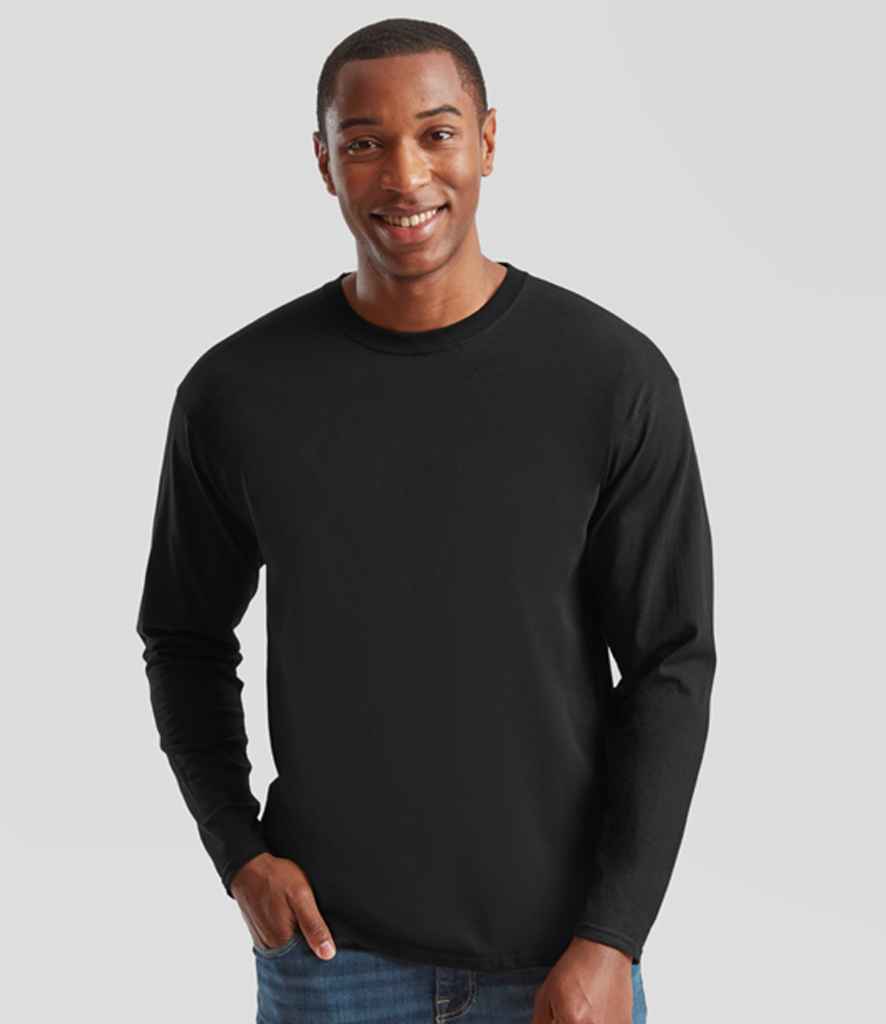 Fruit of the Loom SS632 Original Long Sleeve T-Shirt in Black
