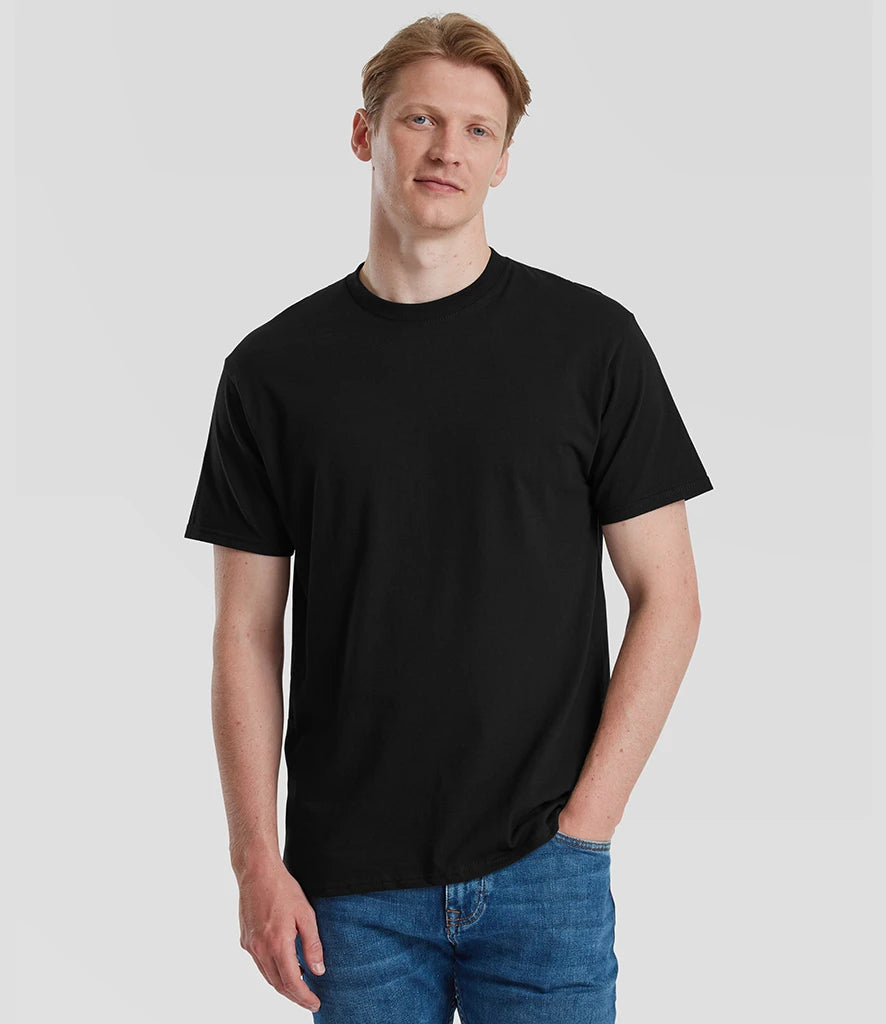 Fruit of the Loom SS640 Pure Cotton T-Shirt in Black