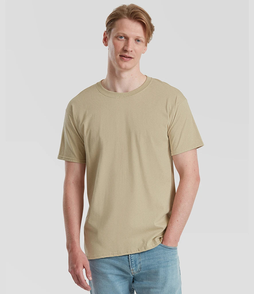 Fruit of the Loom SS640 Pure Cotton T-Shirt in Desert Sand