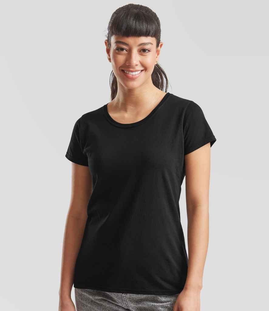 Fruit of the Loom SS712 Lady Fit Original T-Shirt in Black