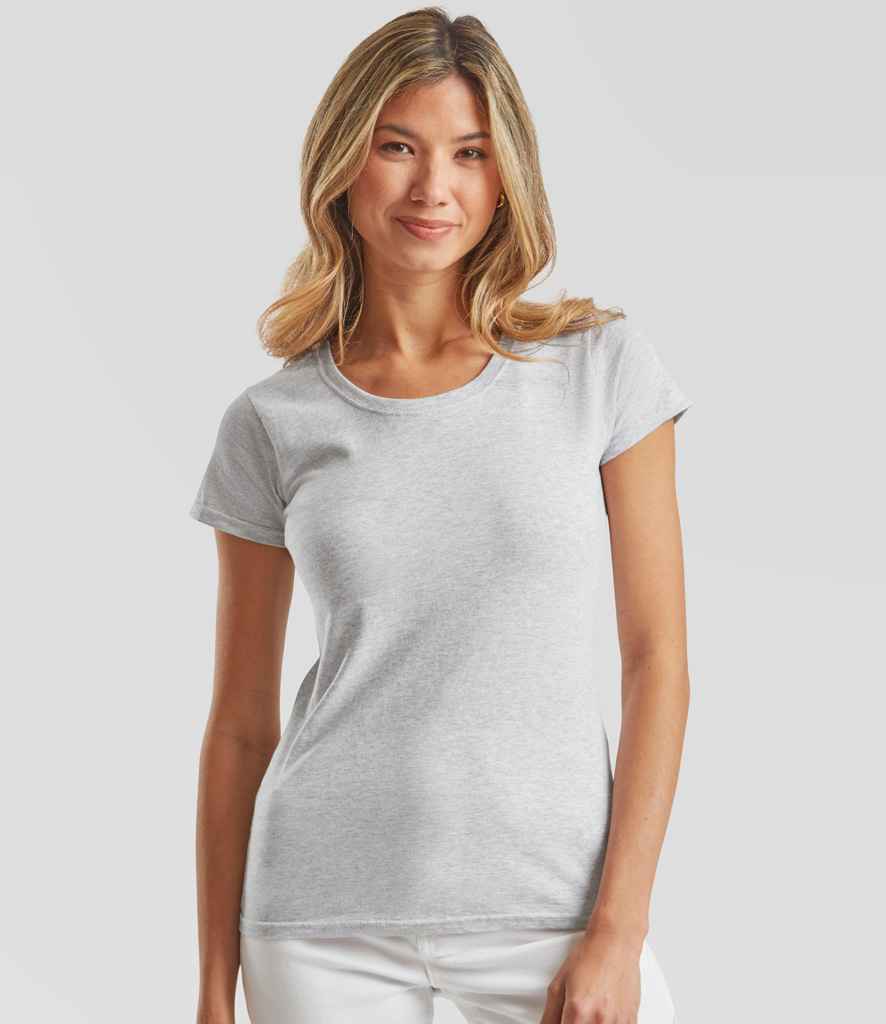 Fruit of the Loom SS712 Lady Fit Original T-Shirt in Heather Grey