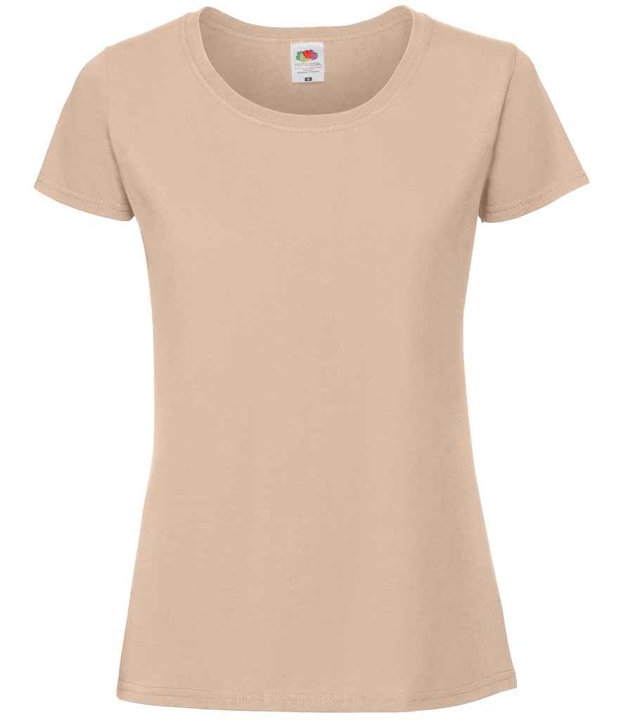Fruit of the Loom SS720 Ladies Iconic 195 T-Shirt in Desert Sand