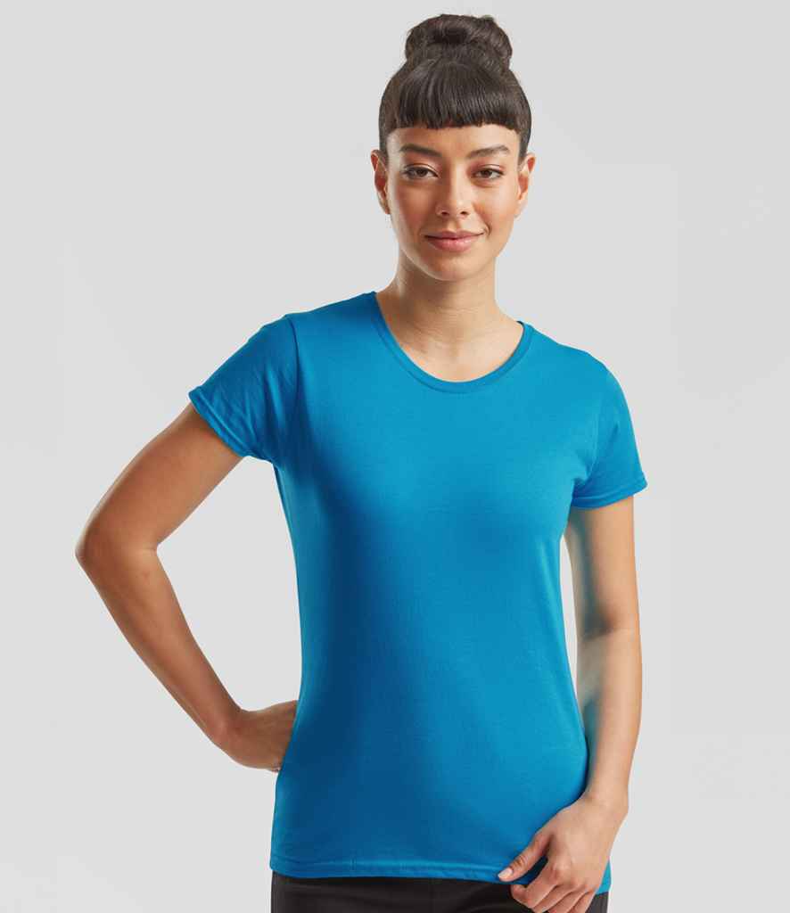 Fruit of the Loom SS721 Ladies Iconic 150 T-Shirt in Azure