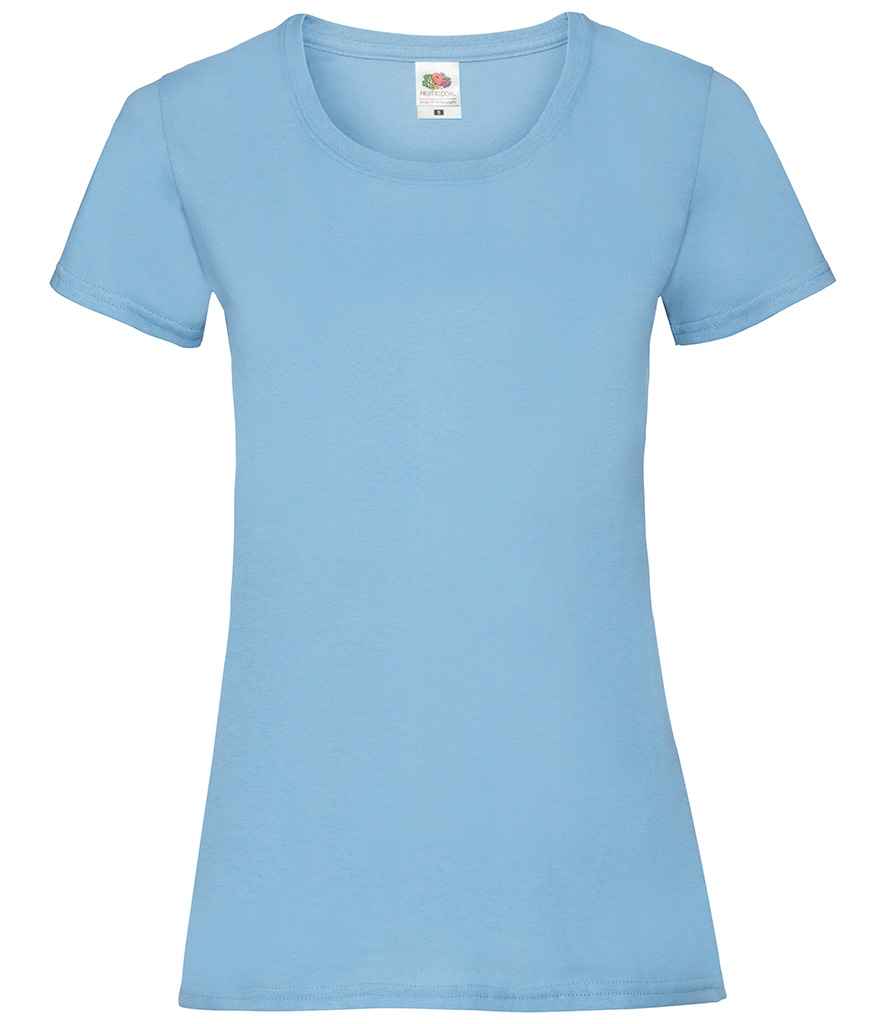 Fruit of the Loom SS77 Lady Fit Value T-Shirt in Sky Blue