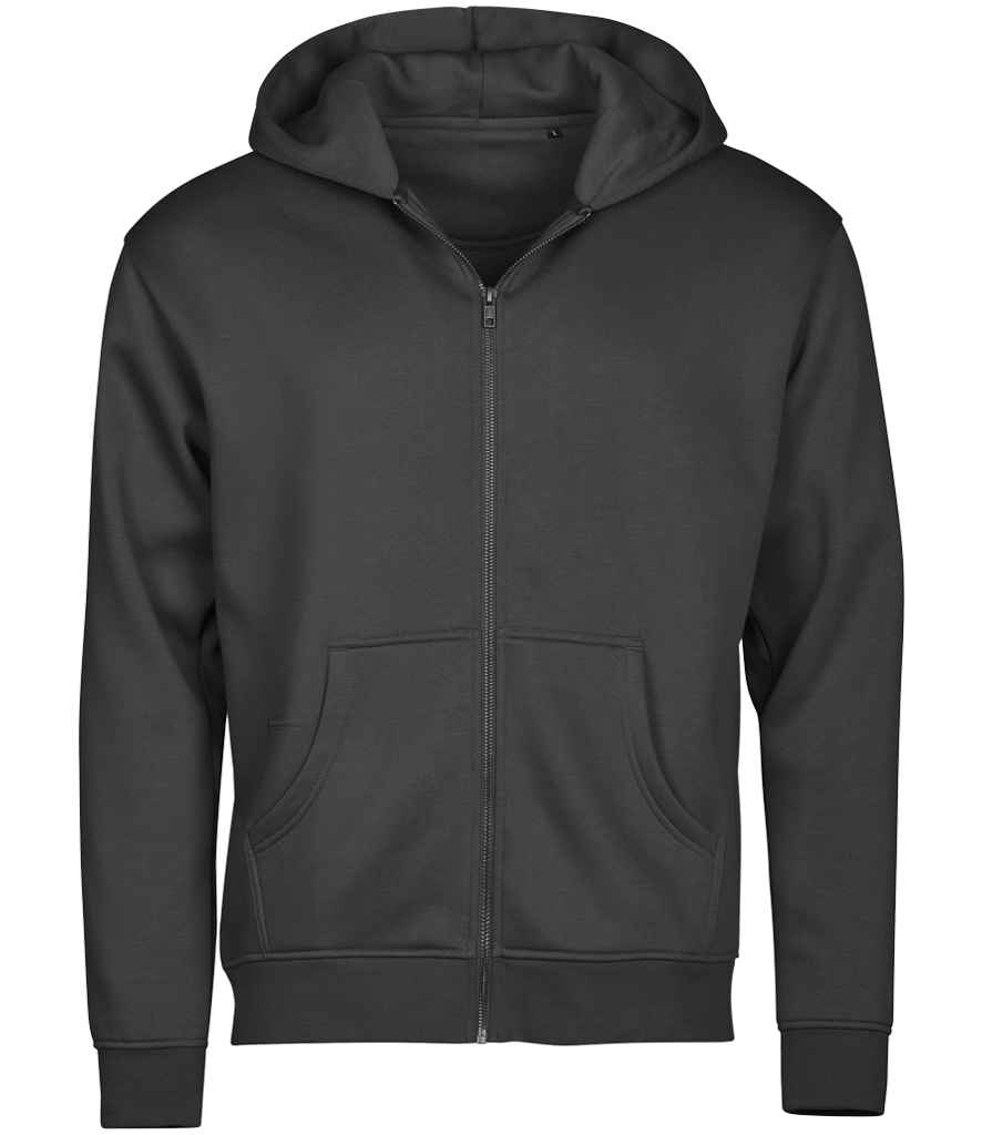 Tee Jays T5154 hooded full zip sweatshirt in Black