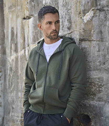 Tee Jays T5435 fashion zip hoodie in Deep Green