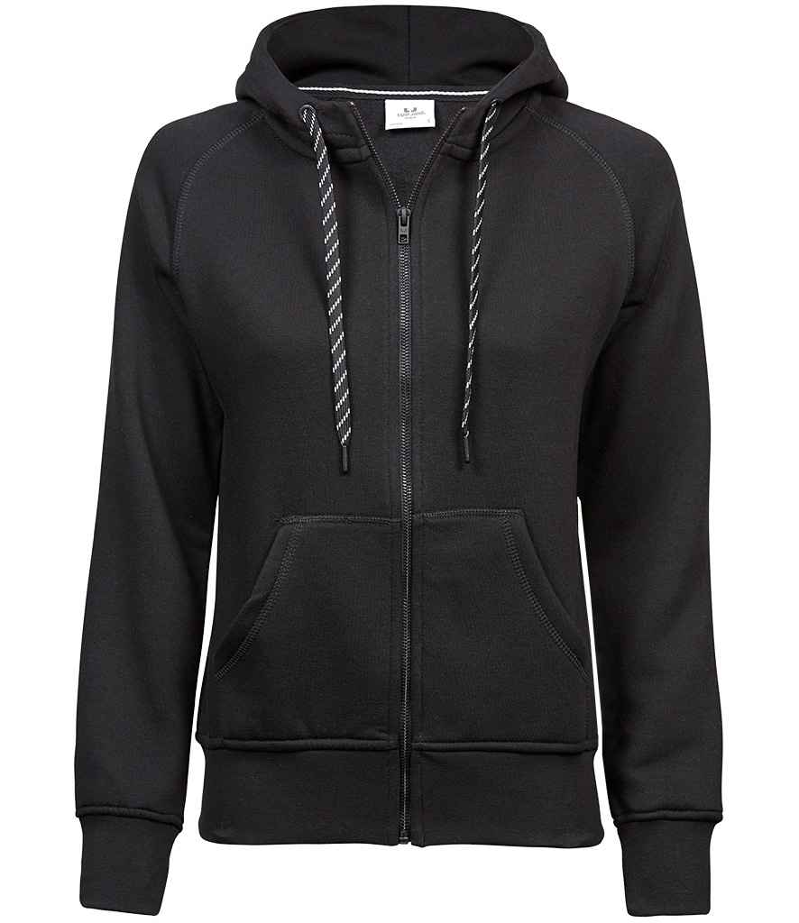 Tee Jays T5436 ladies fashion zip hoodie in Black
