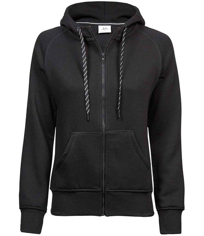Tee Jays T5436 ladies fashion zip hoodie in Black