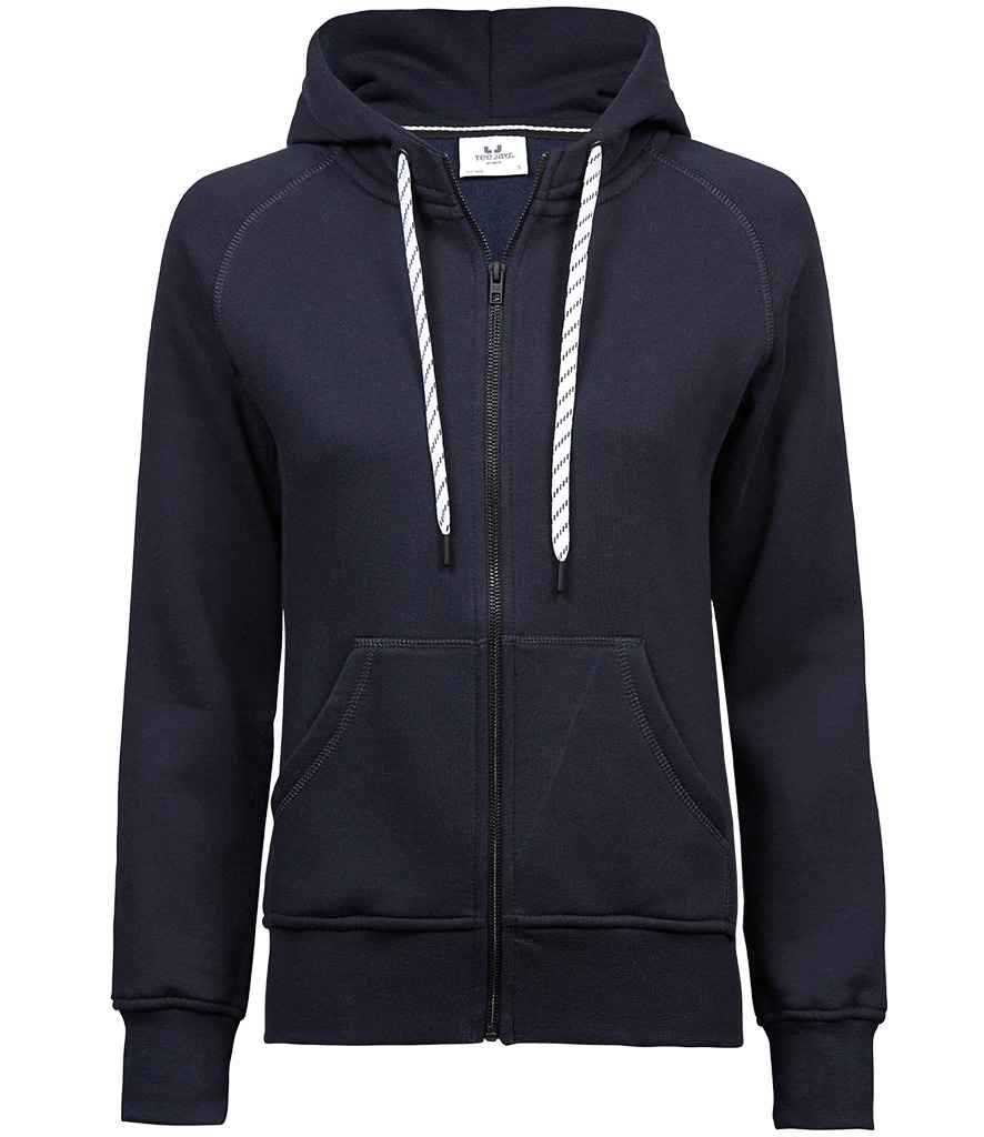 Tee Jays T5436 ladies fashion zip hoodie in Navy