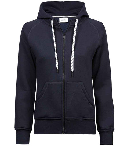 Tee Jays T5436 ladies fashion zip hoodie in Navy