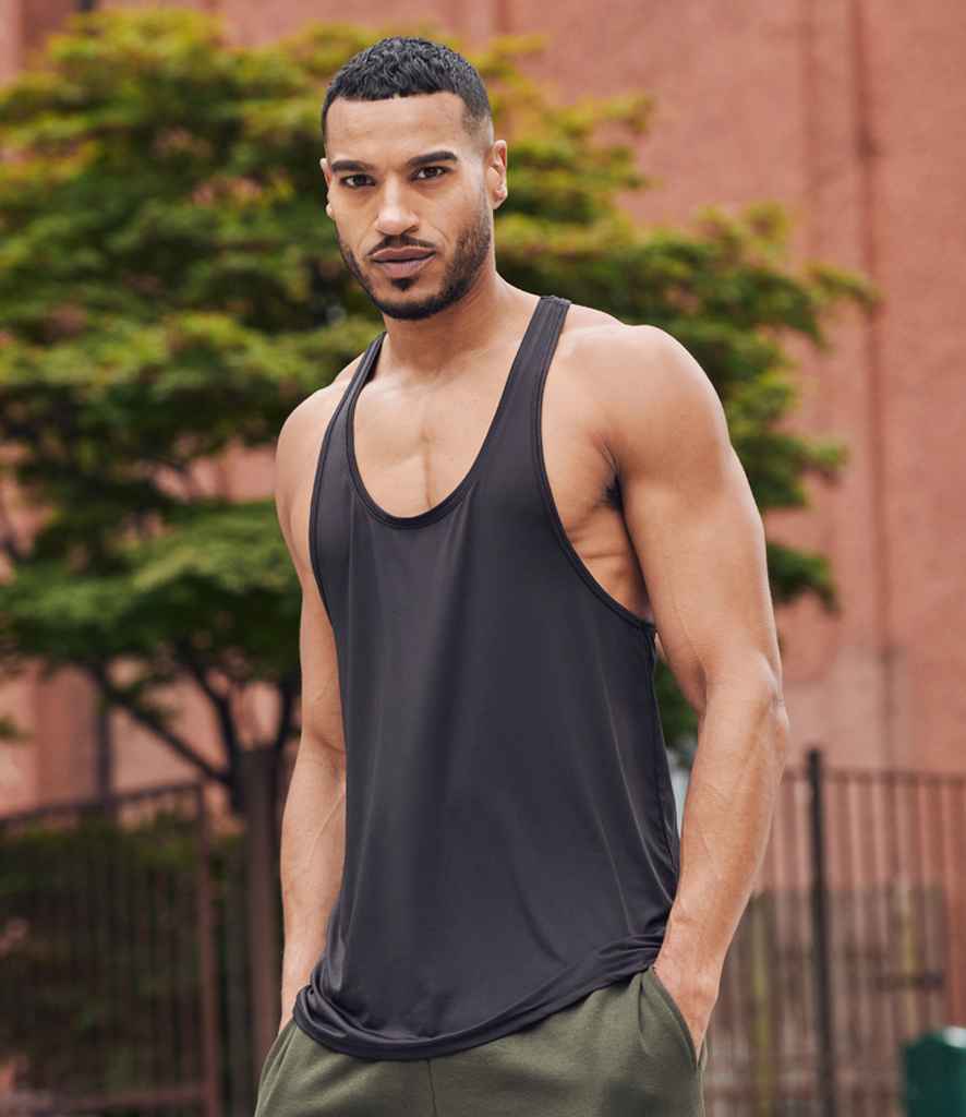 Tombo TL504 Muscle Vest in Black