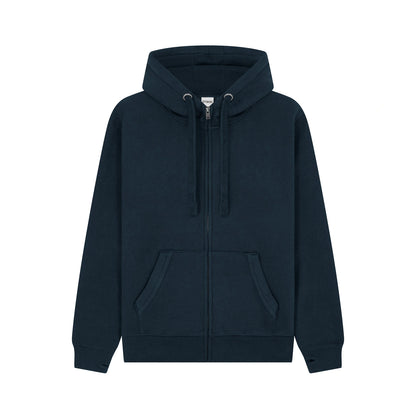 Cottonridge W41PF Jupiter Peach Finish Zip Hoodie — French Navy