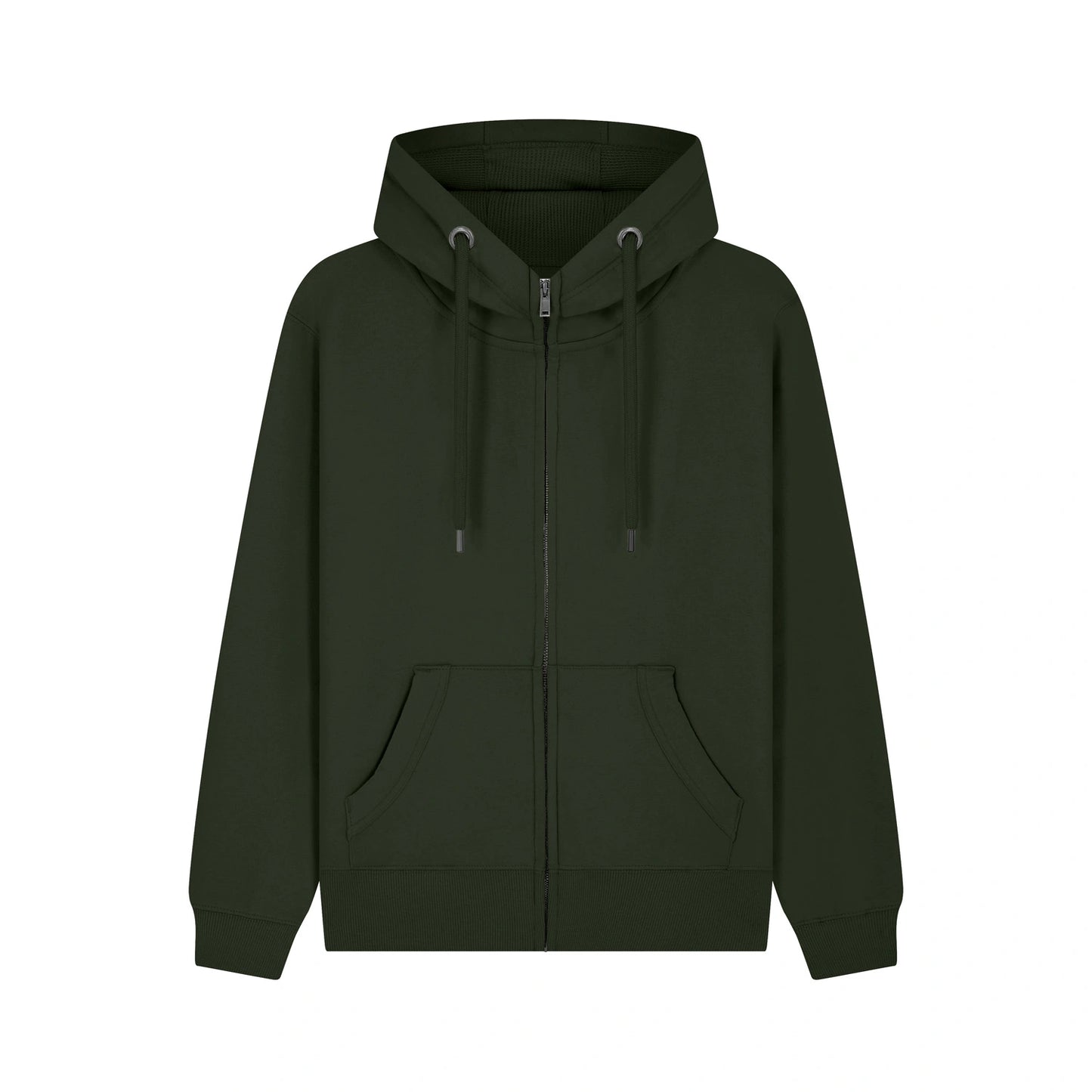 Cottonridge W51PF Neptune Zip Hoodie Bottle Green