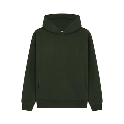 Cottonridge W76 Gemini Relaxed Fit Hoodie Bottle Green