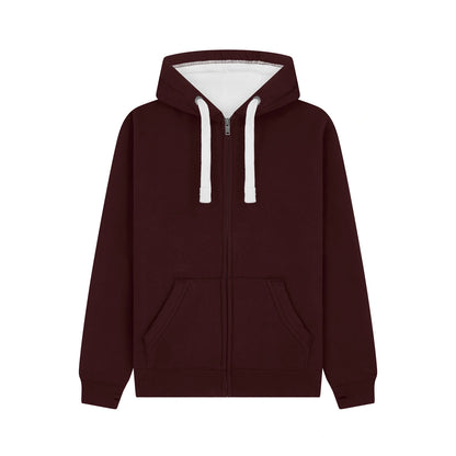 Cottonridge W81PF Orion Ultra Premium Zip Hoodie — Maroon