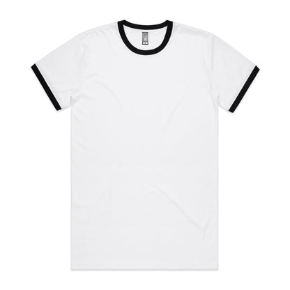 AS Colour 5053 Staple Ringer Tee White/Black