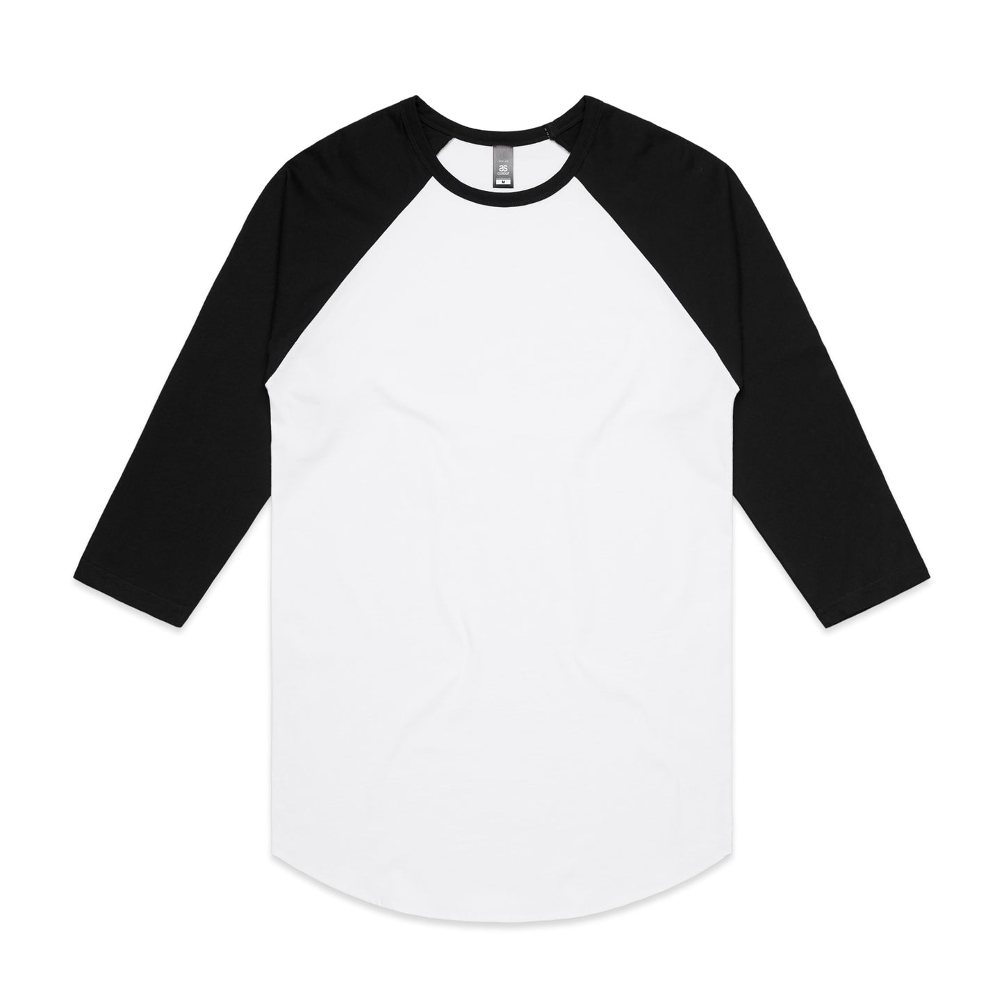 AS Colour 5012 Raglan Tee White/Black