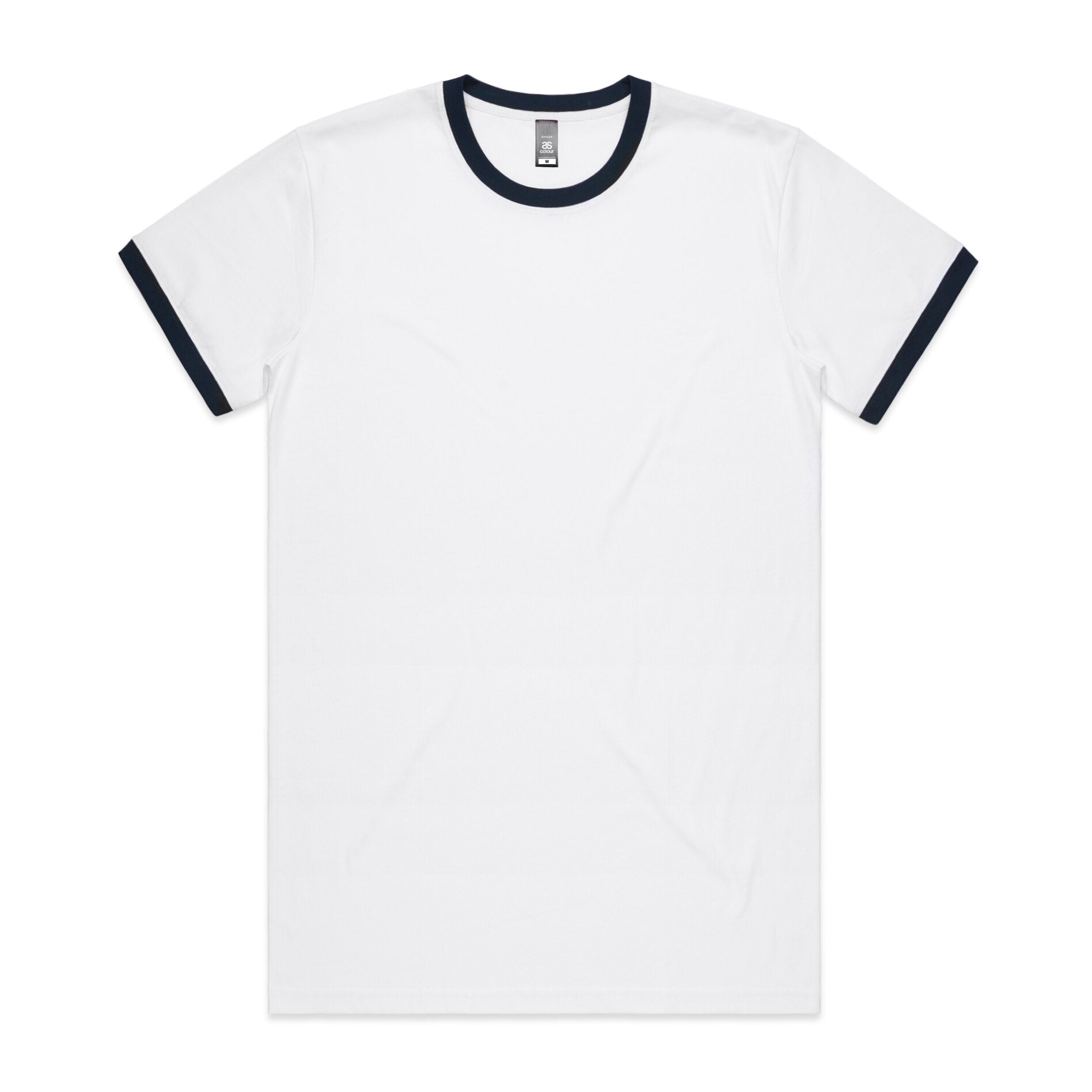 AS Colour 5053 Staple Ringer Tee White/Navy