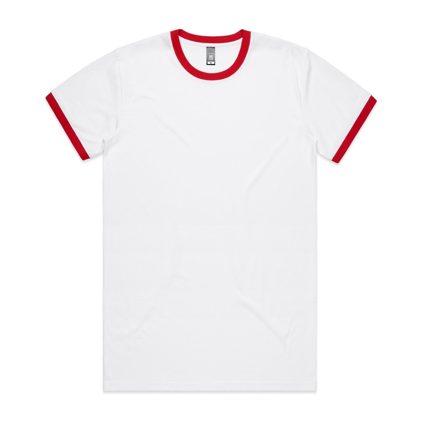 AS Colour 5053 Staple Ringer Tee White/Red