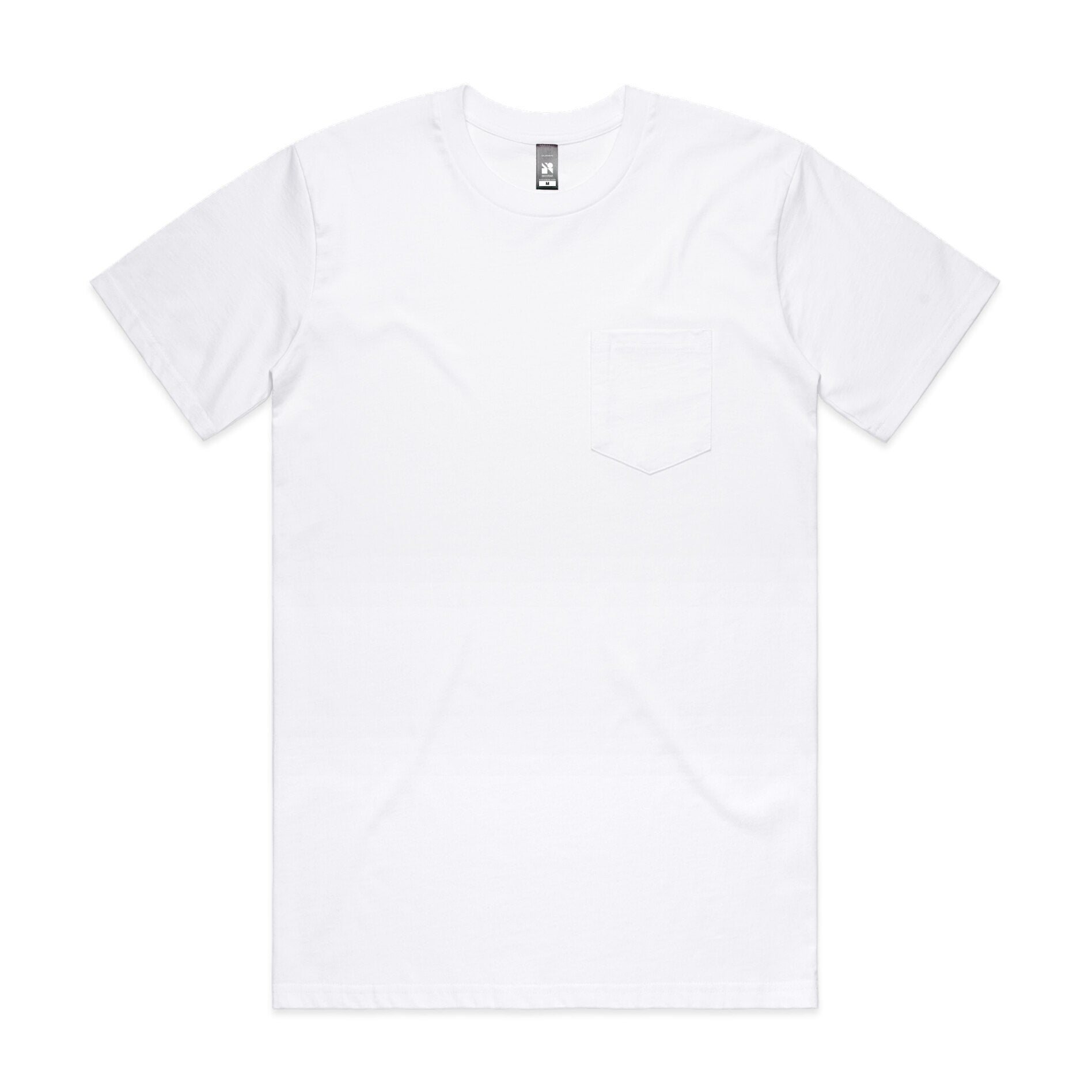 AS Colour 5027 Classic Pocket Tee White