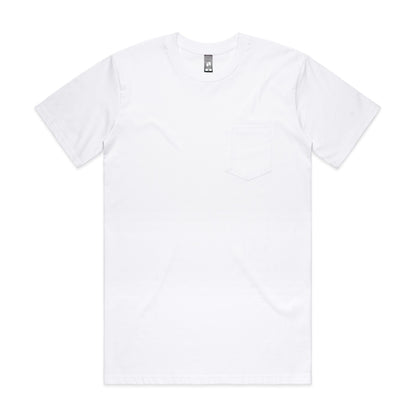 AS Colour 5027 Classic Pocket Tee White
