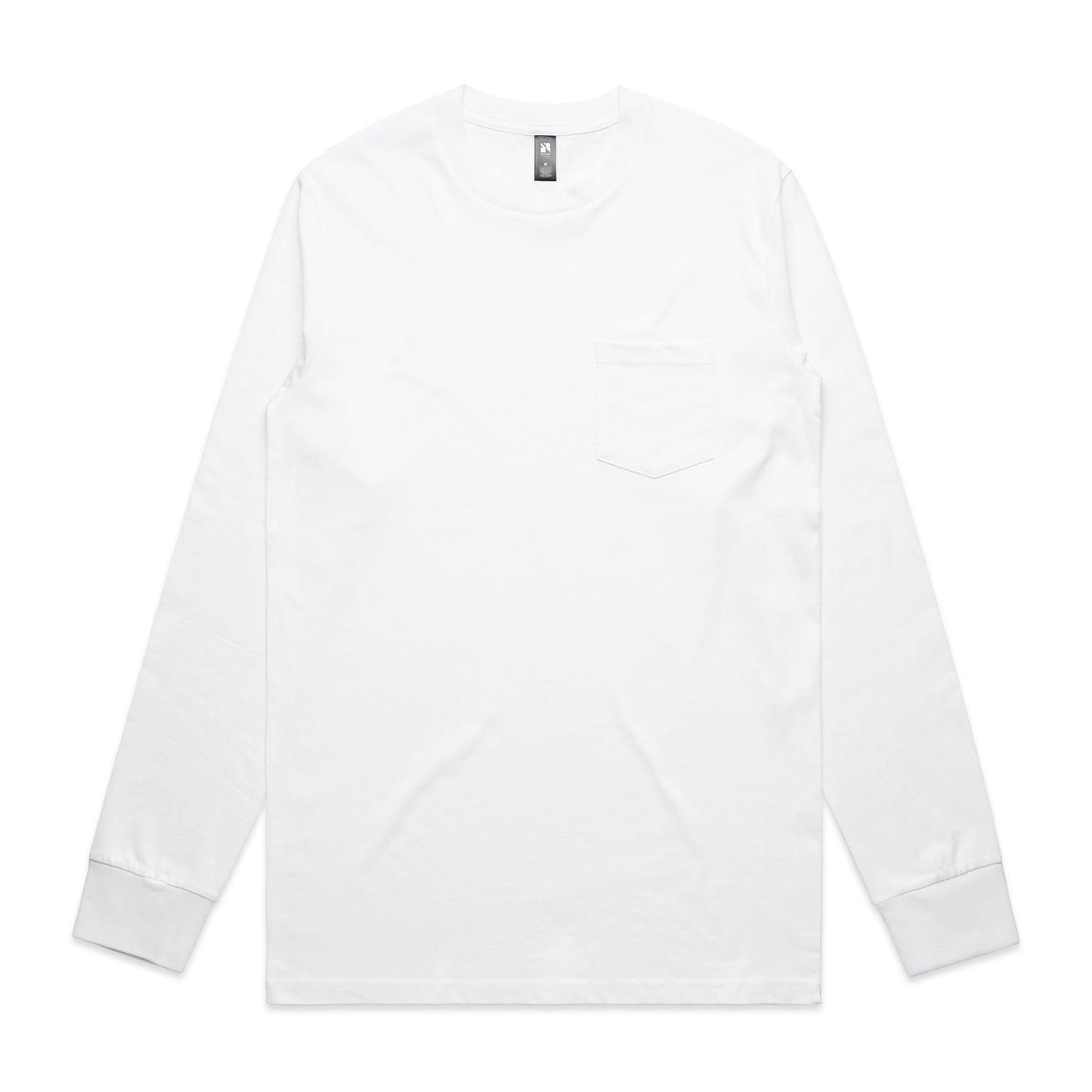 AS Colour 5072 Classic Pocket L/S Tee White