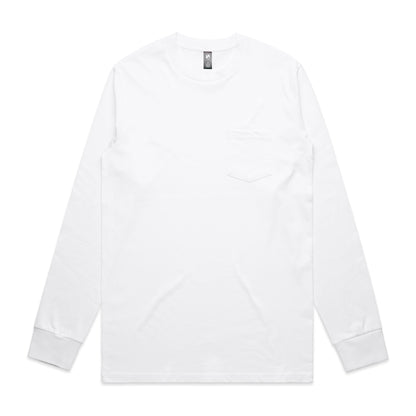 AS Colour 5072 Classic Pocket L/S Tee White