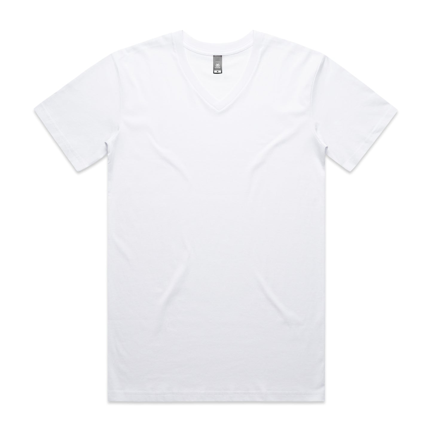 AS Colour 5001V Staple V Neck Tee White