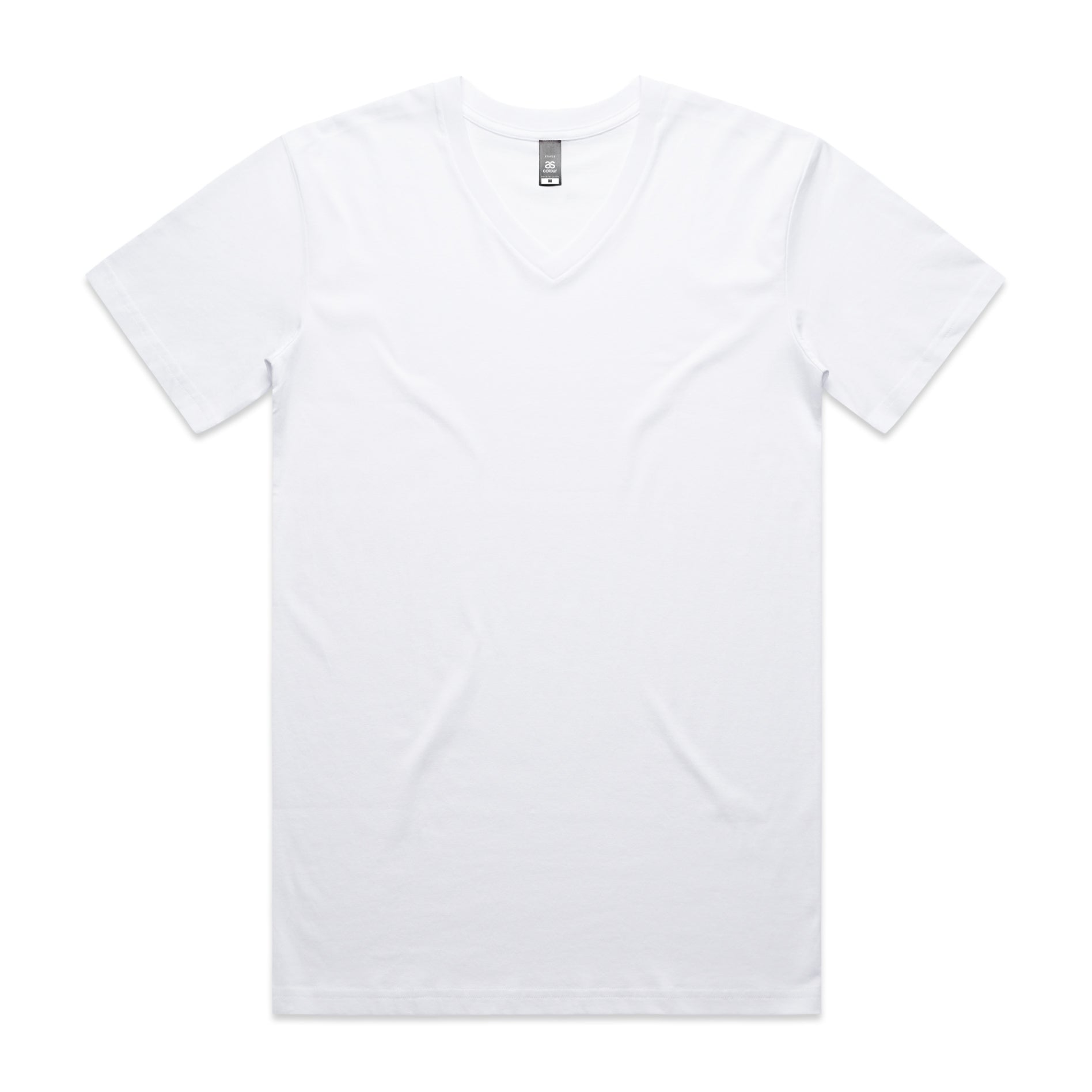AS Colour 5001V Staple V Neck Tee White