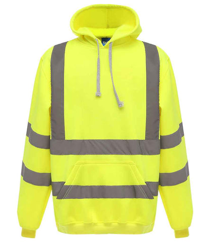 Yoko YK031 Hi-Vis Pull Over Hoodie in Yellow