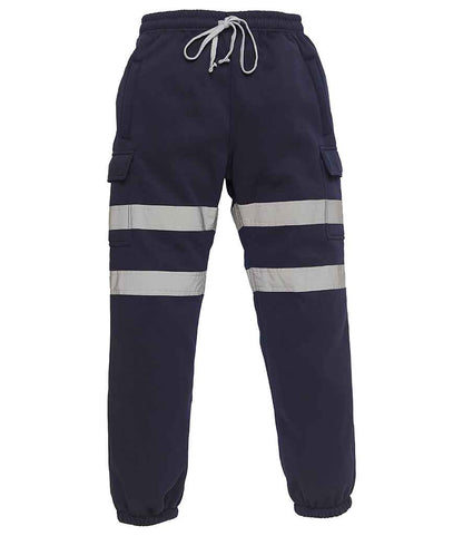 Yoko YK034 Hi-Vis Jog Pants in Navy