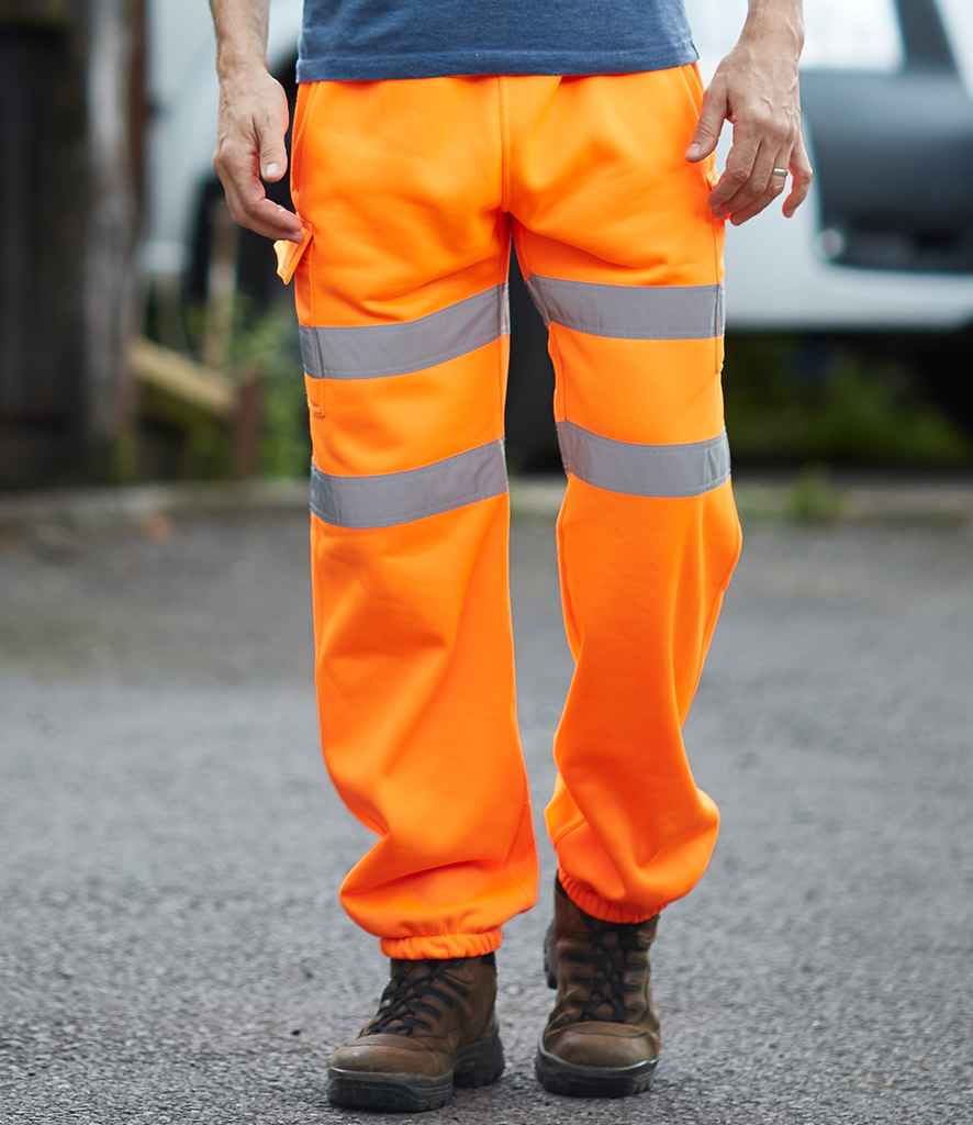 Yoko YK034 Hi-Vis Jog Pants in Orange