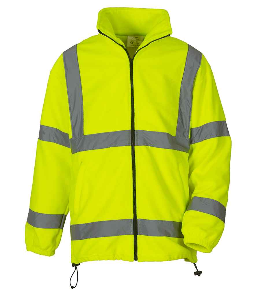 Yoko YK060 Hi-Vis Heavyweight Fleece Jacket in Yellow