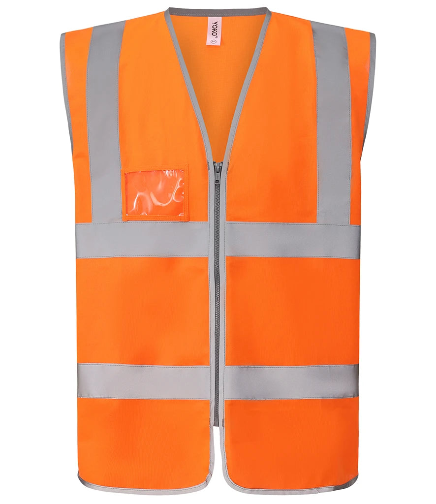 Yoko YK113 Zip ID Two Band & Braces Waistcoat