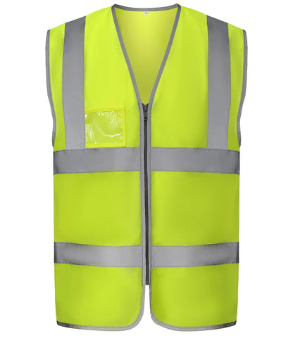 Yoko YK113 Zip ID Two Band & Braces Waistcoat