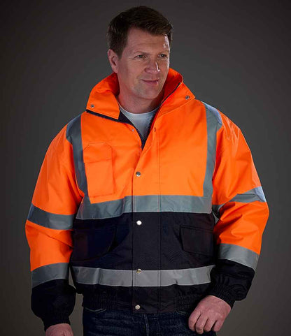 Yoko YK201 Hi-Vis Two Tone Bomber Jacket