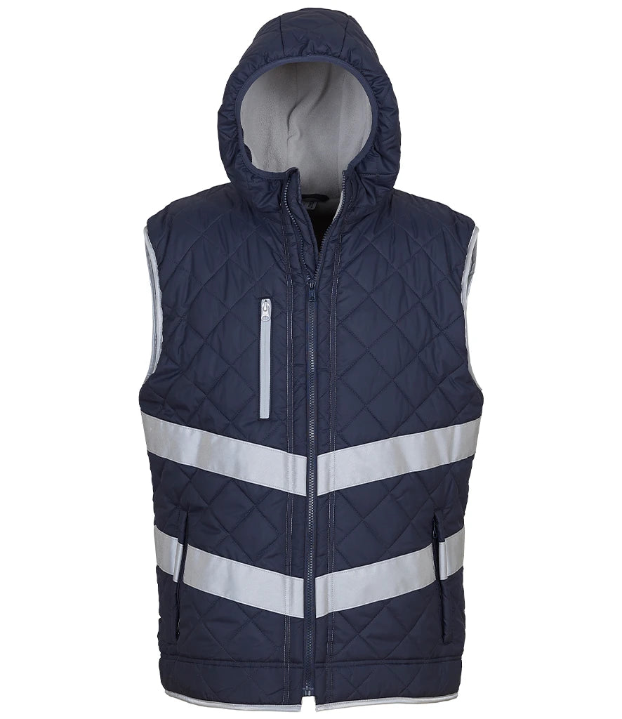 Yoko YK216 Hi-Vis Kensington Hooded Gilet